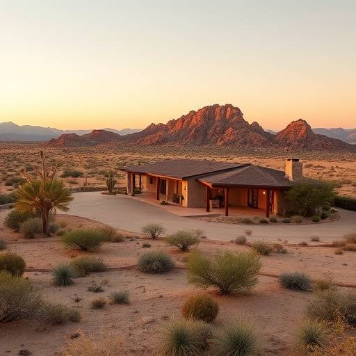 Desert Ranch Estate - Rustic ranch with open desert landscapes
