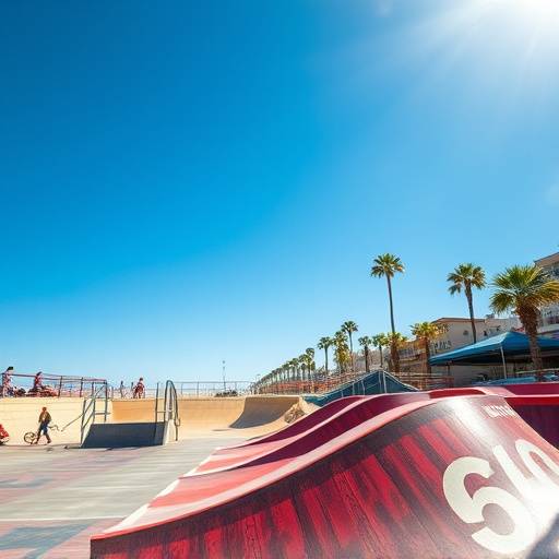 Venice Beach Skatepark - Vibrant skatepark at Venice Beach